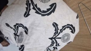 Gerua By Libas Black Kurta With Printed Palazzos