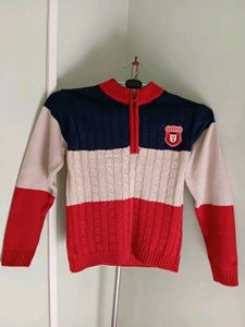 New Women Color Block Pullover Sweater