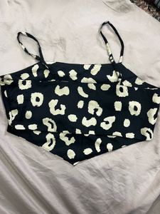 Leopard Print Crop Top