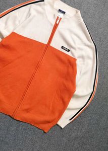 Reebok Colorblock Zip-Up Sweater