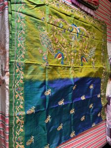 Pure Silk embroidery saree