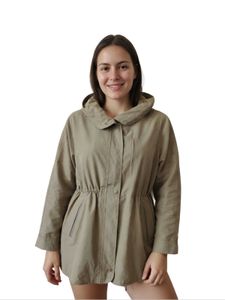 Made In Vietnam Khaki Hooded Anorak Jacket