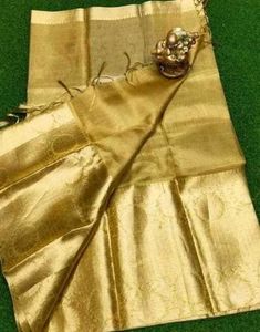 Elegant golden tissue Silk Saree