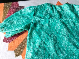 Beautiful Teal Embroidered top
