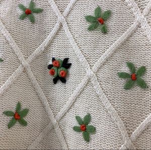 Floral Embroidered Sweater