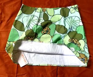 Floral Green Mini Skirt