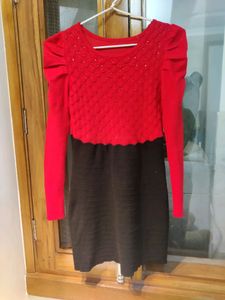 Woolen Short Dress