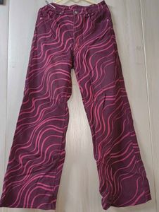 H&amp;M Retro Swirl Print Wide Leg Pants