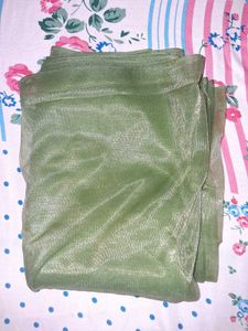 Olive Green Tissue fabric