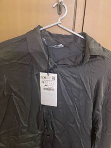 Zara Brand New Pure Satin Shirt