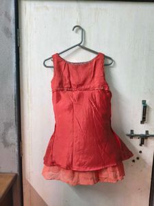 Stylish Orange Kurta Top