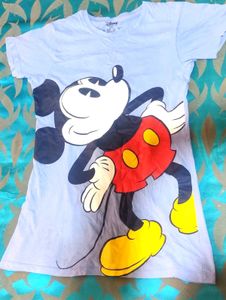 Disney Mickey Mouse &amp; Floral Print Tees