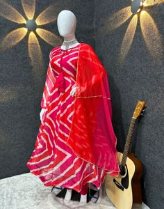 SUPER ATTRACTIVE PINK COLOUR ANARKALI SUIT