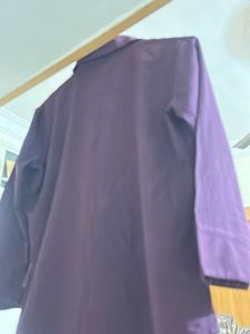 Elegant Plum Colored Button-Up Blouse