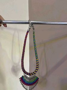 Vibrant Boho Tribal Necklace