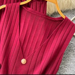 Winter dress with cape