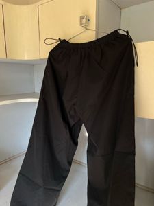 Urbanic Black Wide Leg Drawstring Parachute Pants