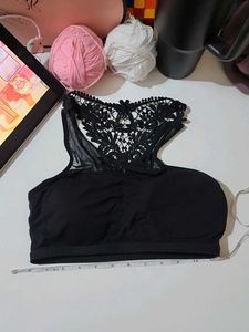 Black Lace Bra Top 🐈‍⬛️✨️