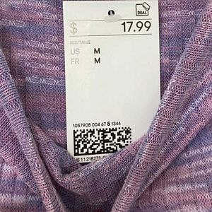 Purple Heather Knit Mini Dress