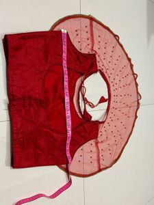 Red Embellished Blouse