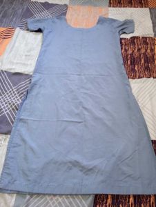 Stylish Grey Kurta with White Salwar
