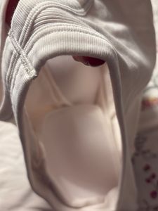 uniqlo paddedWhite Tank Top