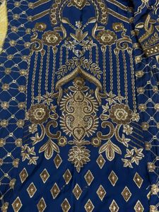 Heavy embroidery suit with Pure chiffon duppatta