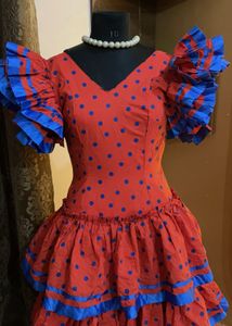 Red Polka Dot Tiered Dress