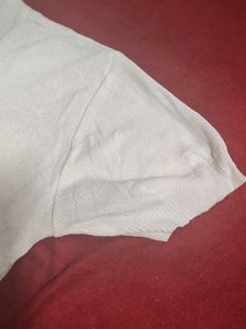 White Button-Down Cardigan