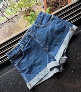 Blue Denim Cutoff Shorts