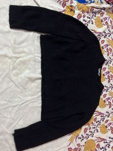 Cozy Black Knit Sweater