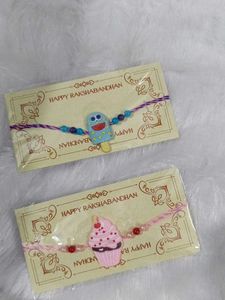 Cute Rakhi Set - Ice Cream & Cupcake