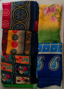 sarees combo of 4.