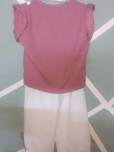 Cute Flower Top and Pants Set