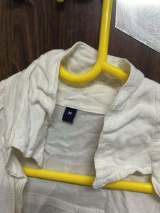 Casual White Linen Shirt