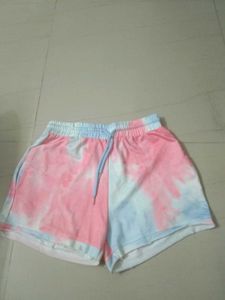 Tie-Dye Pink & Blue Lounge Shorts