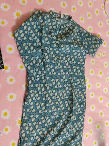 Printed Blue Kurta