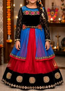 Elegant Girls' Anarkali Dress