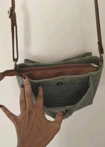 Stylish green Crossbody Bag