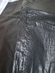 Black Faux Leather Mini Skirt