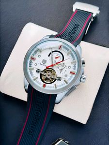 TAG Heuer Carrera.Black textured rubber strap for