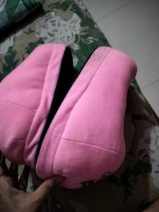 Pink Crying Emoji Slippers
