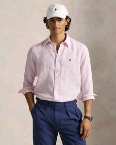 Ralph Lauren Pink Striped Button-Down Shirt