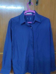 Formal Classic Blue Button-Up Shirt
