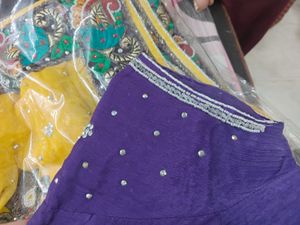 Yellow Pure Chiffon Saree