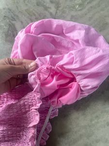 Tokyo Talkies square neck puff sleeve dress