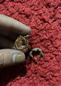 Elegant Gold Clip-On Earrings