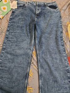 Wide Leg Acid Wash Jeans