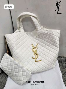 YSL ICARE MAXI CARRE-QUILTED SHOPPING BAG*