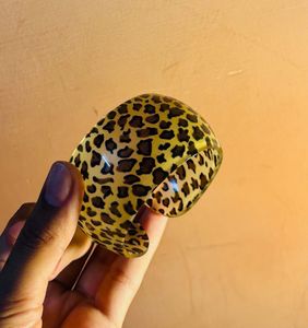 Leopard Print Resin Bangle